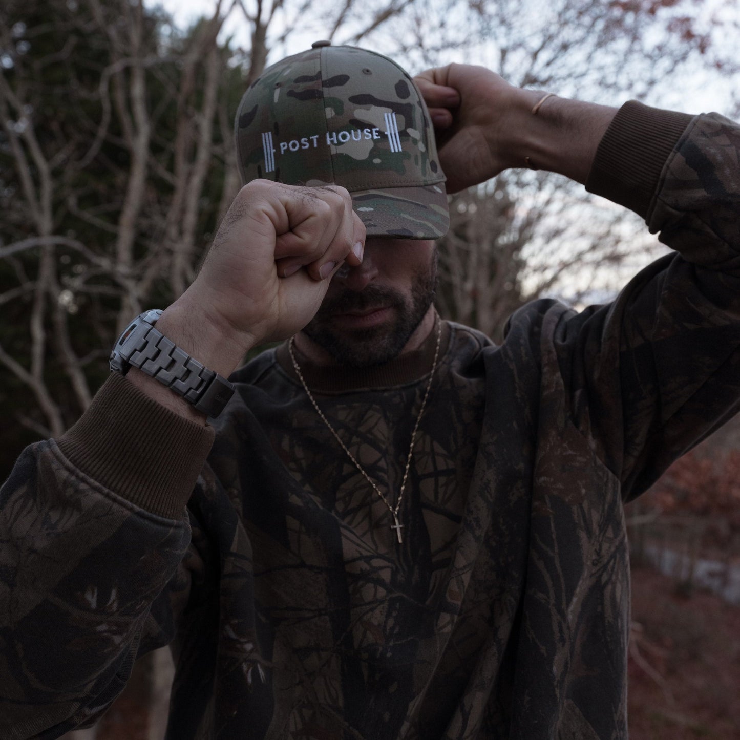 HAT: EMBROIDERED CAMO